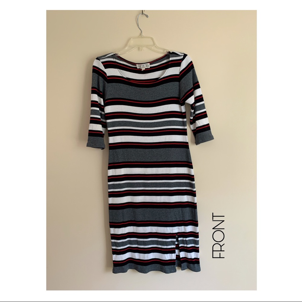 [M] Sweater-Like Dress with Small Slit | lightly used